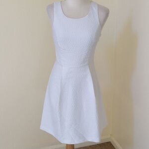 KENSIE size XS white textured sleeveless dress